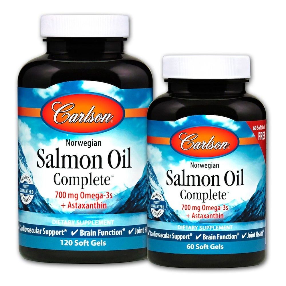 Carlson Labs Norwegian Salmon Oil Complete Softgels 120 + 60 softgels