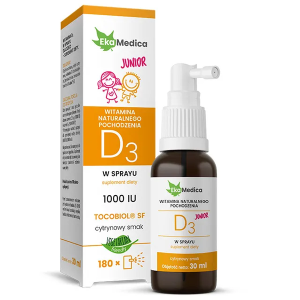 EkaMedica Vitamin D3 Junior Lemon Flavored Spray 30ml