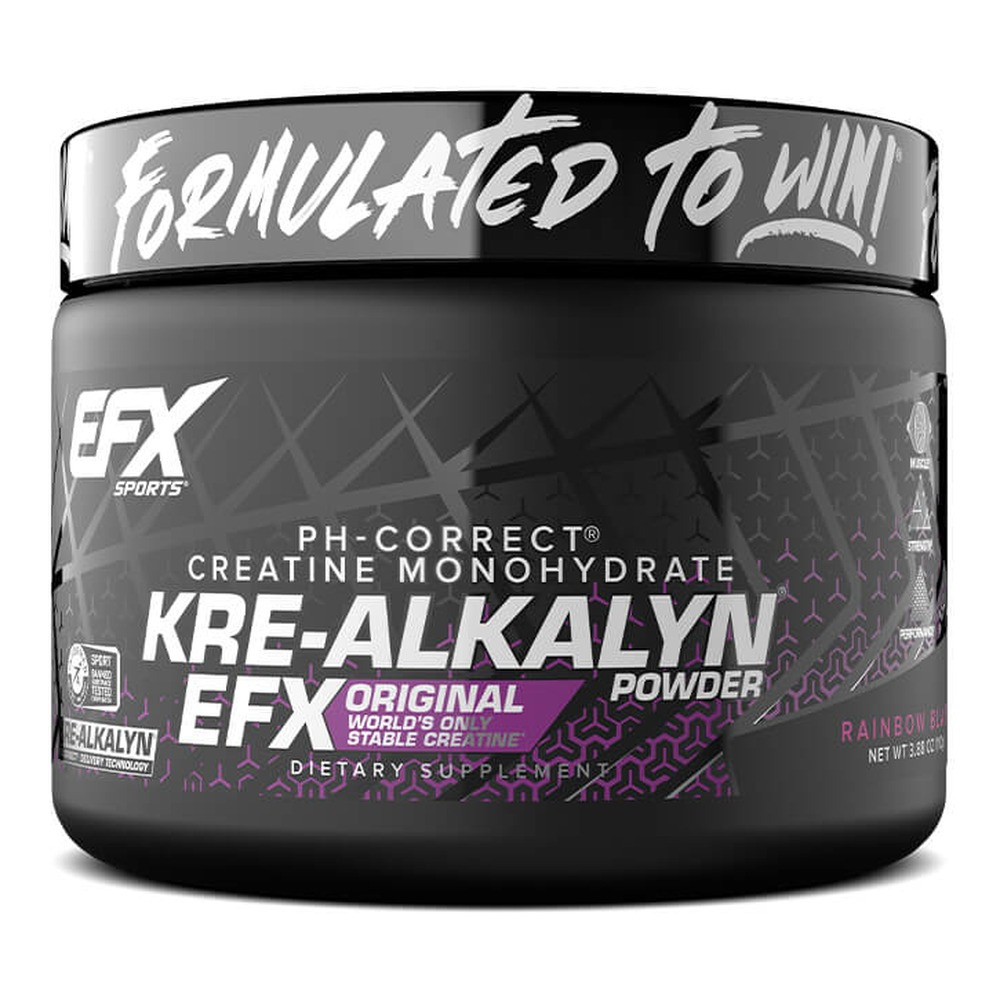 EFX Sports Kre-Alkalyn Powder, Rainbow Blast 110g