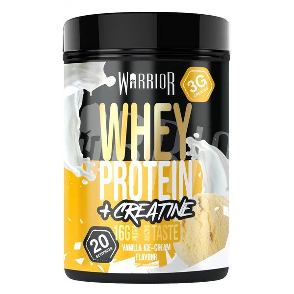 Warrior Whey Protein + Creatine, Vanilla Ice Cream - 500g