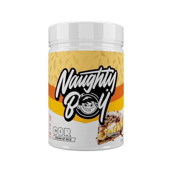 Naughty Boy Cream of Rice Banoffee Pie Carbohydrate Powder for Energy and Muscle Support 1000g