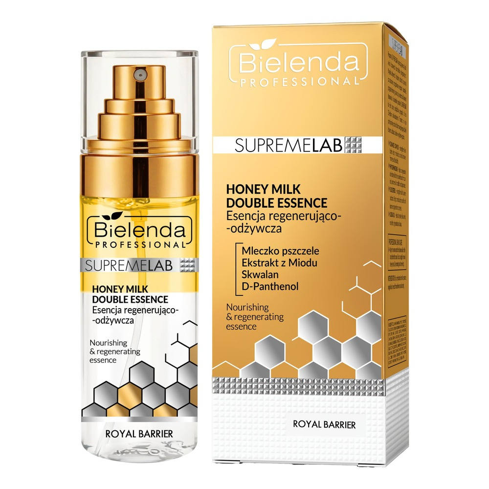 Bielenda Professional Supremelab Royal Barrier, HONEY MILK DOUBLE ESSENCE Regenerating and Nourishing Essence, 100ml