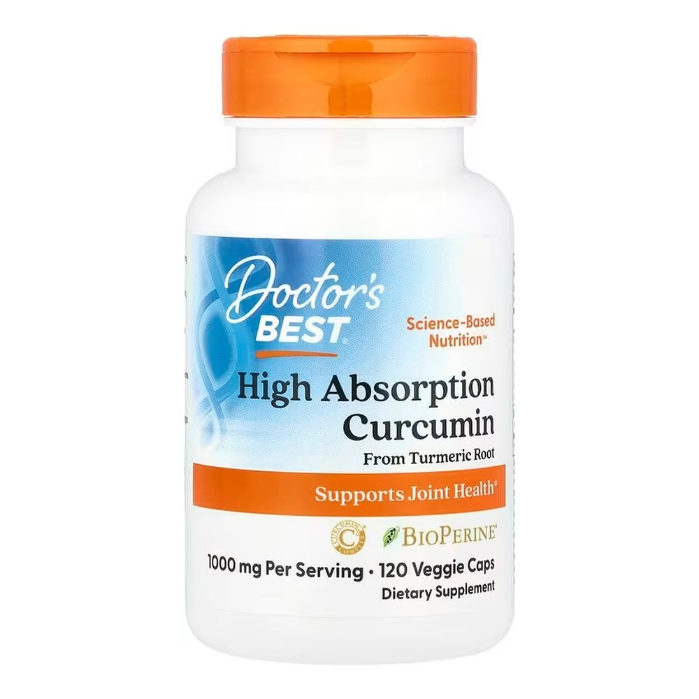 Doctor's Best High Absorption Curcumin From Turmeric Root with C3 Complex & BioPerine, 1000mg Capsules 120 vcaps