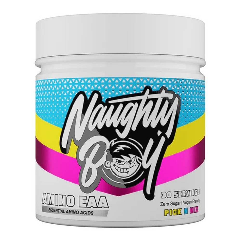 Naughty Boy Amino EAA Pick n Mix EAA and BCAA Amino Acid Powder for Muscle Recovery and Endurance 345g