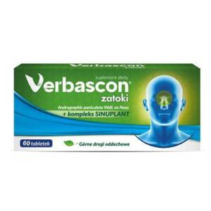 Verbascon Sinus Supports Upper Respiratory Tract 60 Tablets Best Before 11.10.26