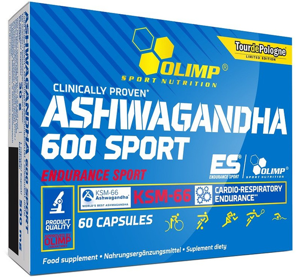 Olimp Ashwagandha 600 Sport Adaptogen for Stress and Fatigue 60 Capsules