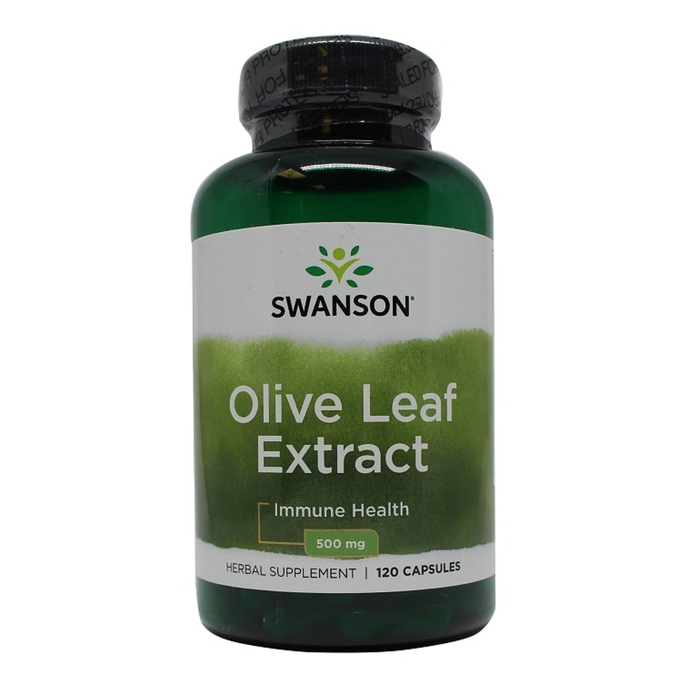 Swanson Olive Leaf Extract 500mg for Immune Support 120 Capsules