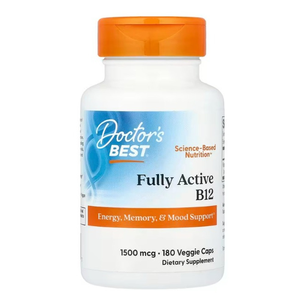 Doctor's Best Fully Active B12, 1500mcg Capsules 180 vcaps