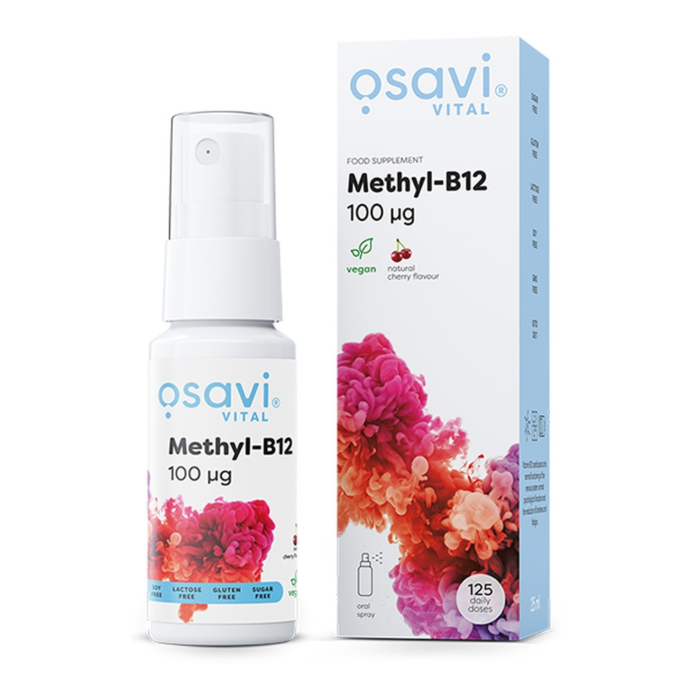 Osavi Methyl B12 Vitamin B12 Oral Spray 100mcg Cherry 25 ml
