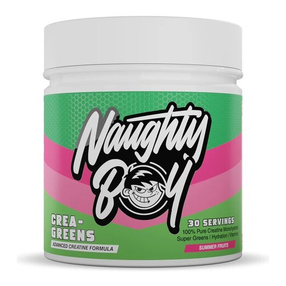 Naughty Boy Crea-Greens Summer Fruits Creatine with Greens Blend For Workout Support 270g
