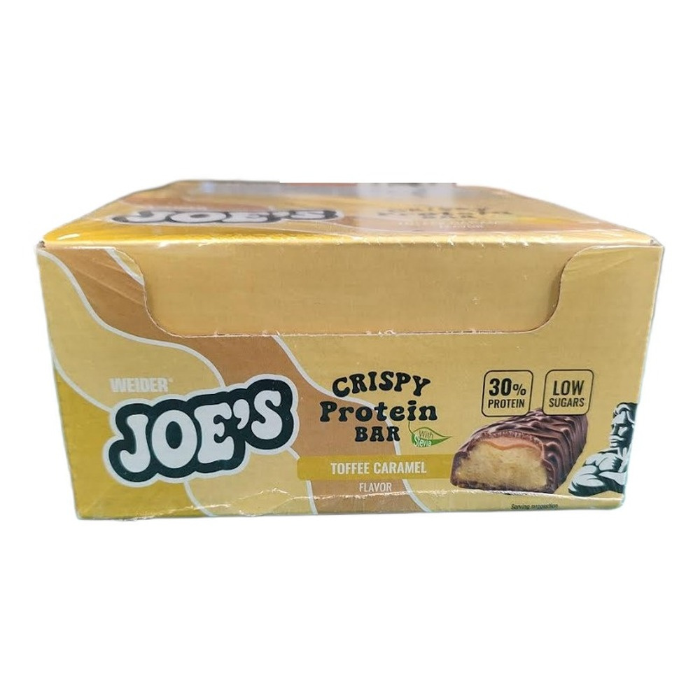 Weider Joe's Crispy Protein Bar, Toffee Caramel - 12 x 50g