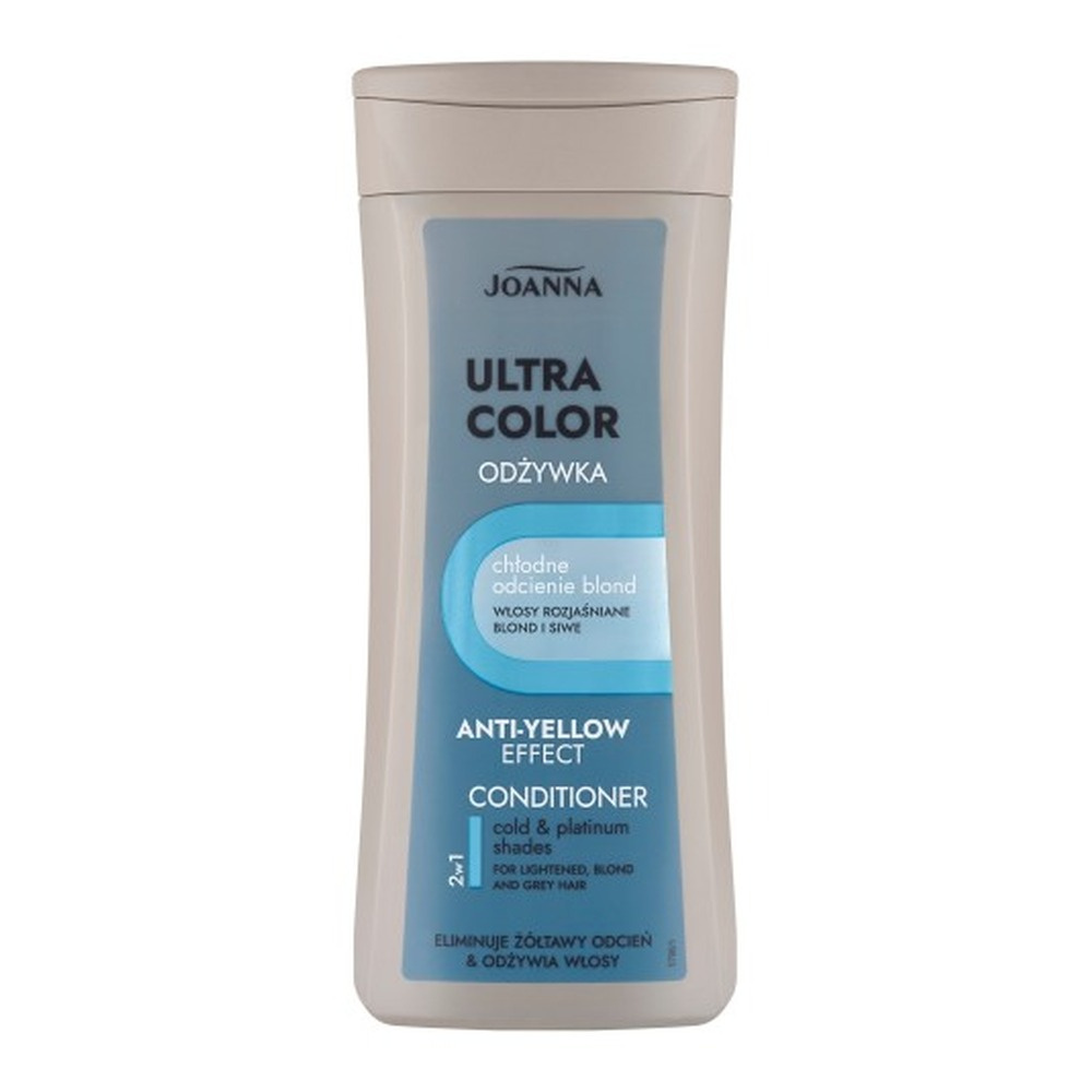 Joanna Ultra Blonde Hair Conditioner Eliminating Yellowish Color Shine Care 200ml