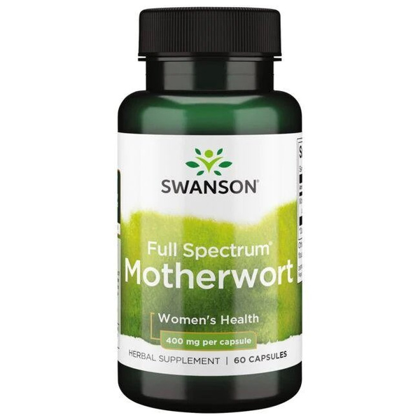 Swanson Motherwort 400mg Supporting Women's Health 60 Capsules