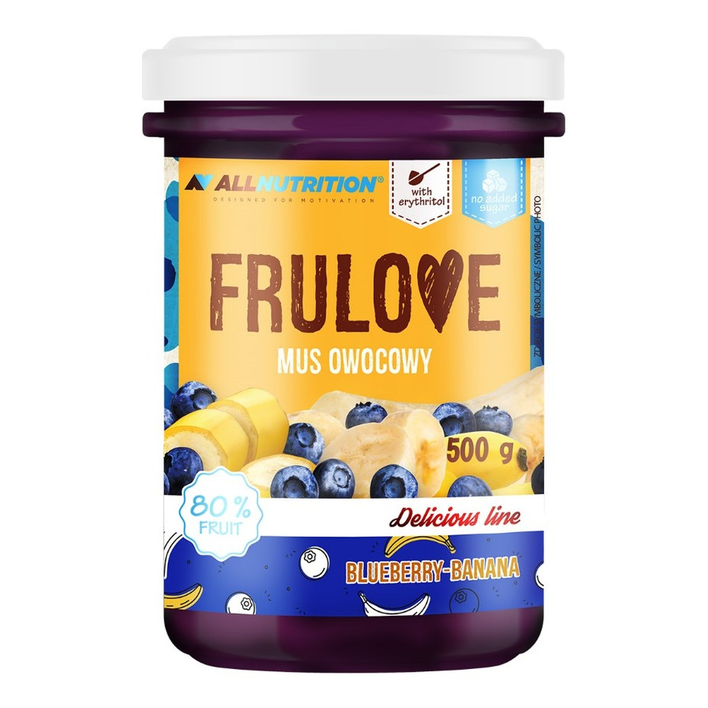 Allnutrition Frulove Mousse Blueberry Banana Sugar Free Fruit Mousse 500g