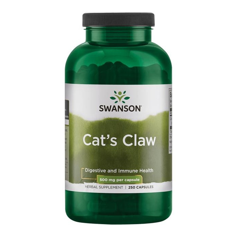Swanson Cat's Claw 500mg Supporting the Immune System 250 Capsules