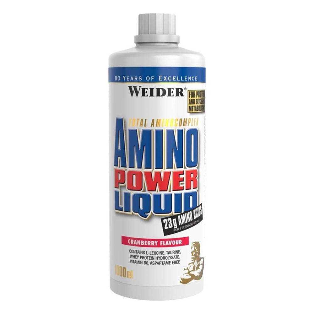 Weider Amino Power Liquid, Cranberry - 1000 ml.