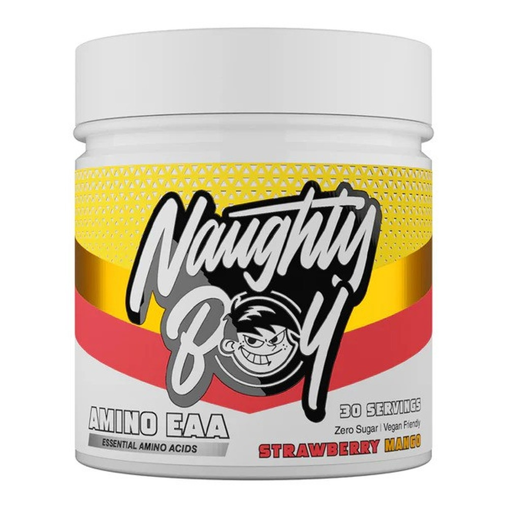 Naughty Boy Amino EAA Strawberry Mango EAA Amino Acids For Muscle Recovery and Endurance 345g