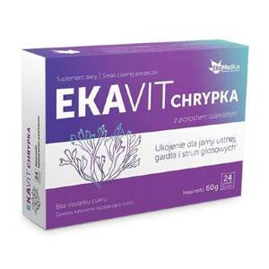 EkaMedica EkaVit Hoarseness with Icelandic Lichen for Mouth Throat and Vocal Cords 24 Lozenges Best Before 31.03.25