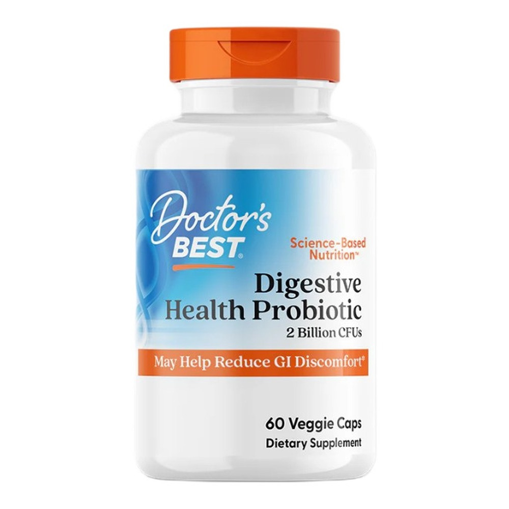 Doctor's Best Digestive Health Probiotic 2 Billion with LactoSpore Capsules 60 vcaps