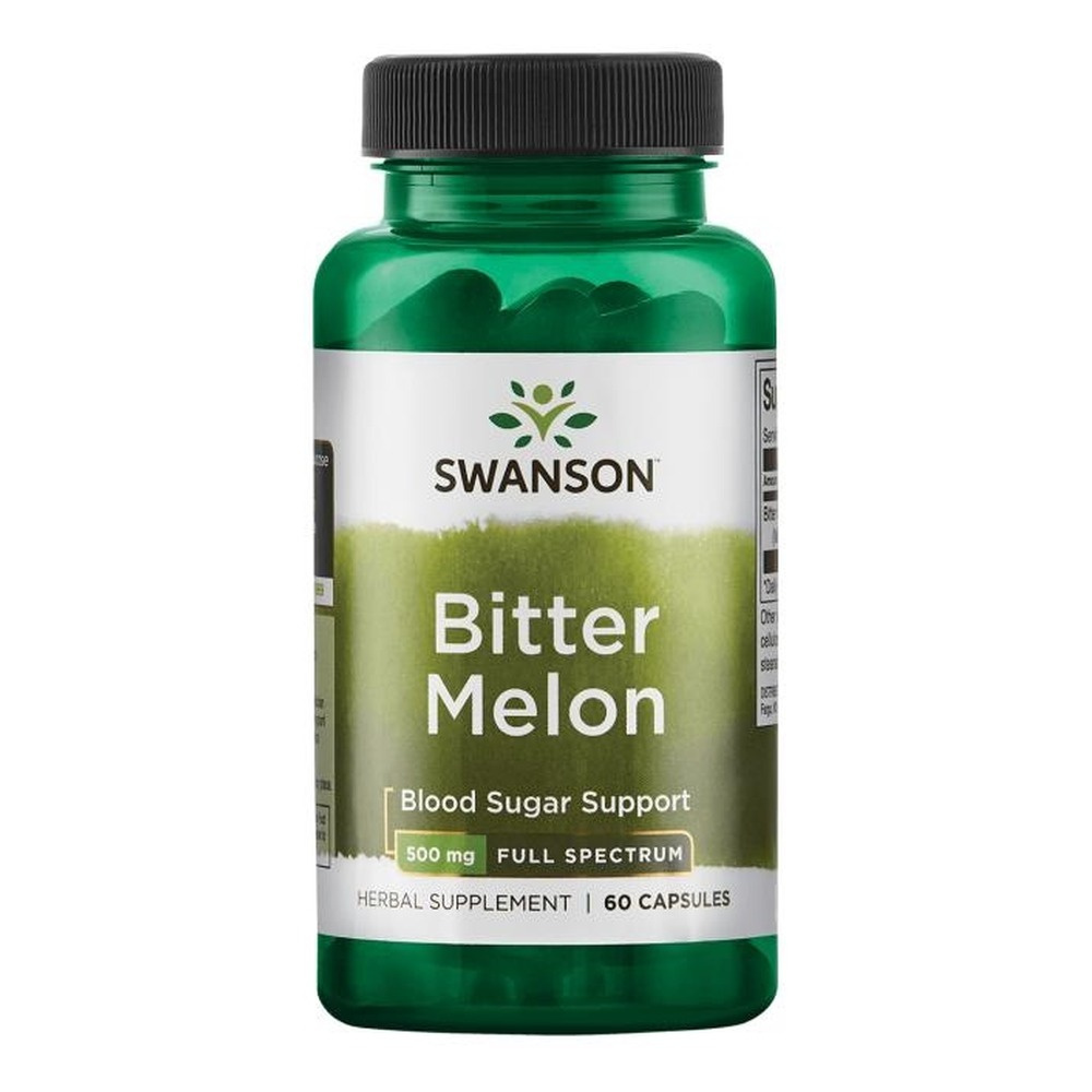 Swanson Bitter Melon 500mg for Normal Blood Sugar Levels 60 Capsules