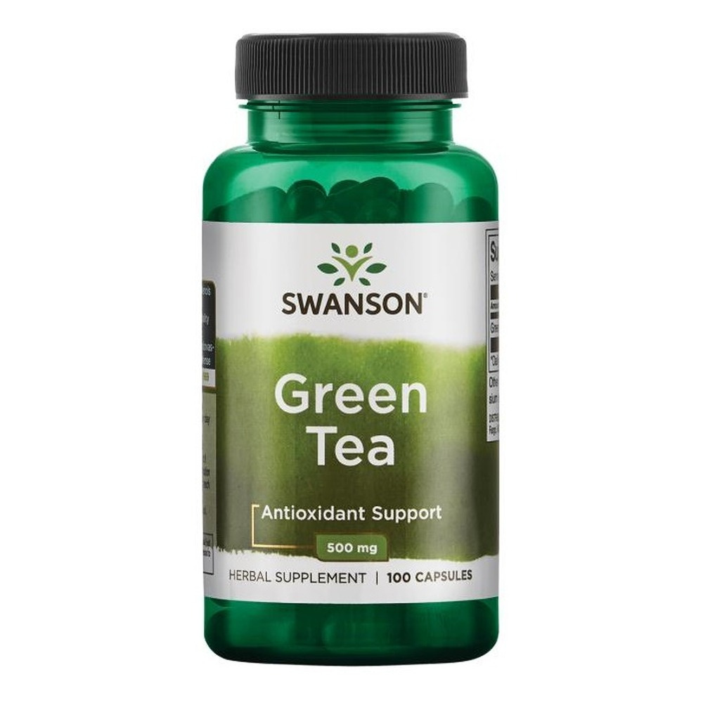 Swanson Green Tea 500mg for Energy and Antioxidant Support 100 Capsules