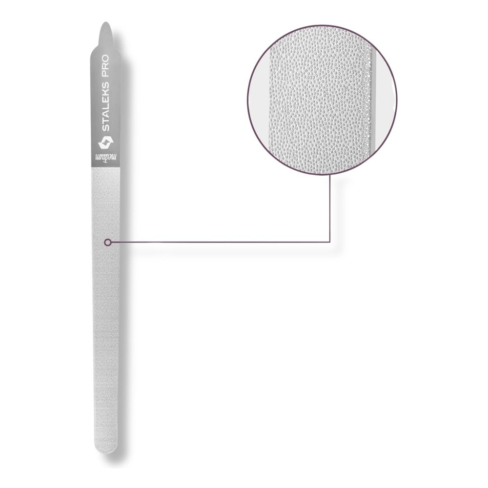 Staleks Pro Expert 11 Laser Nail File With Handle For Manicure And Pedicure FE-11-155 155 mm