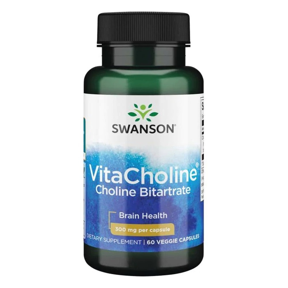 Swanson VitaCholine Choline Bitartrate, 300mg - 60 vcaps