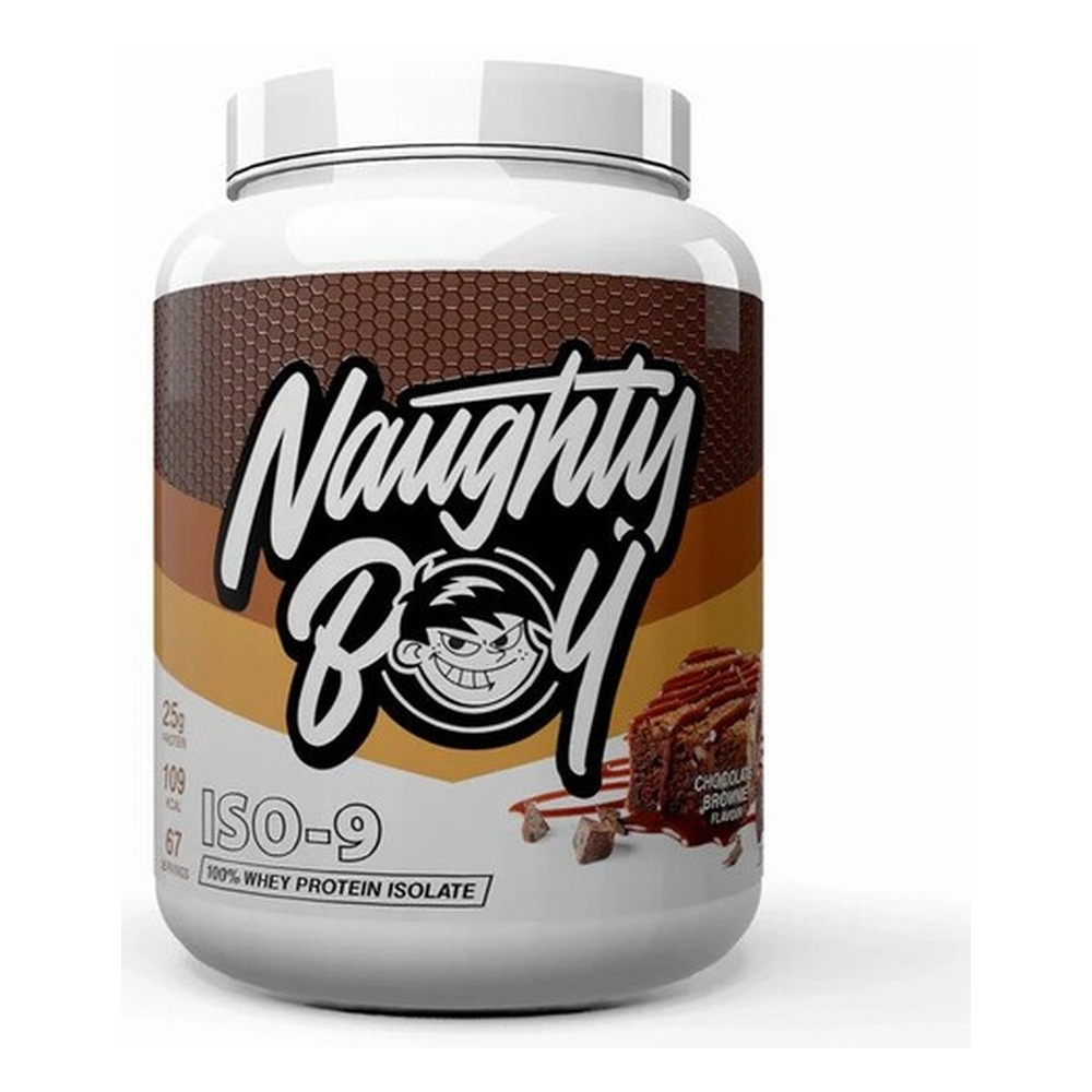 Naughty Boy Iso-9 Whey Protein Isolate Chocolate Brownie For Muscle Recovery 2010g