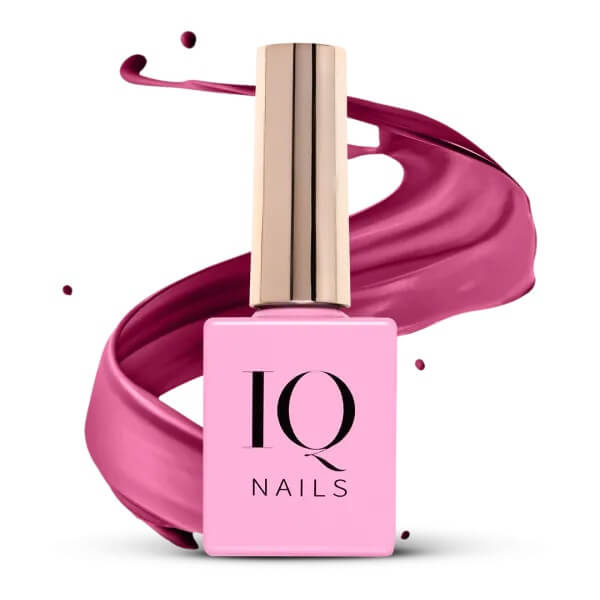 IQ Nails Miss Brave Deep Pink Hybrid Nail Polish 8ml