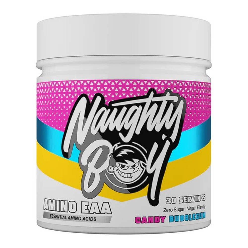Naughty Boy Amino EAA Candy Bubblegum Amino Acids Powder For Recovery and Endurance 345g