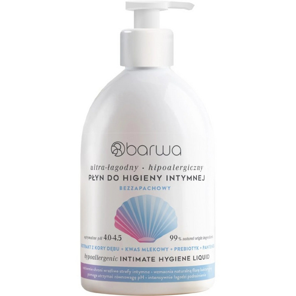 Barwa Hypoallergenic Intimate Hygiene Fluid Fragrance-Free 500ml