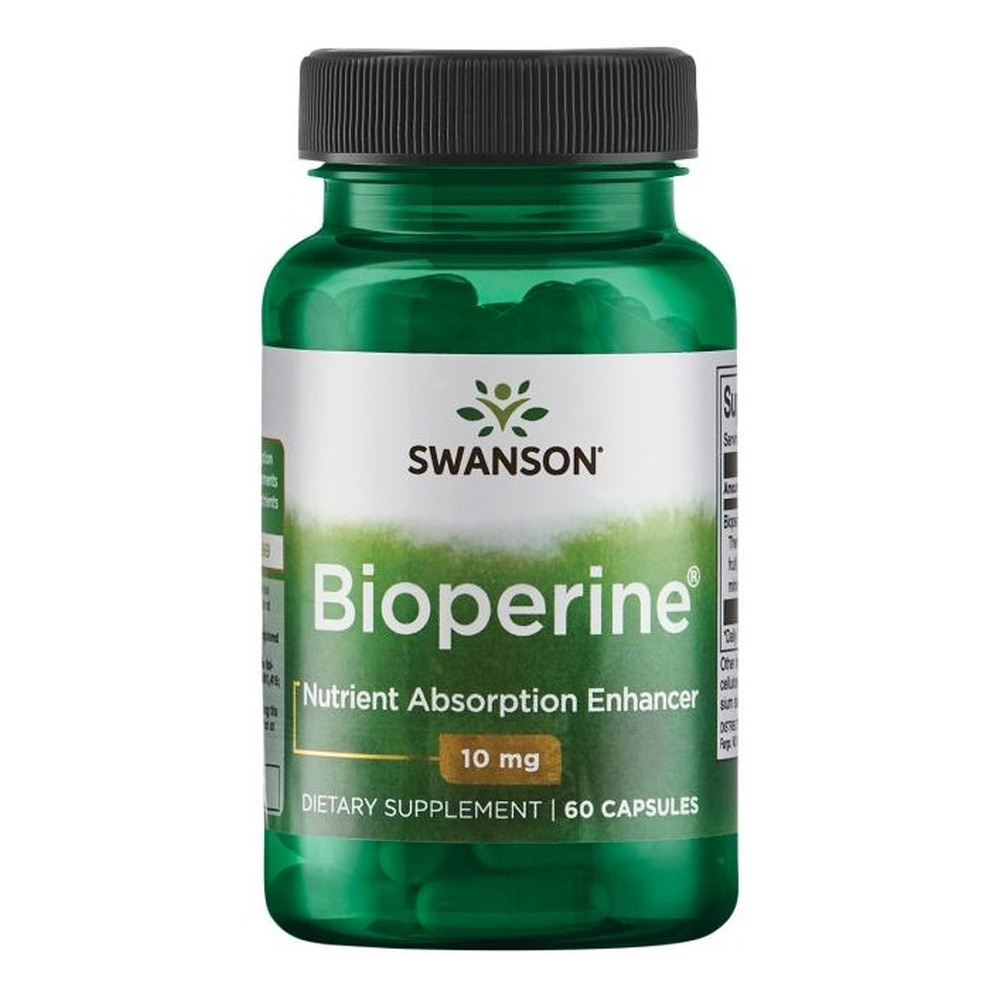 Swanson Bioperine 10mg Supporting Digestion and Metabolism 60 Capsules
