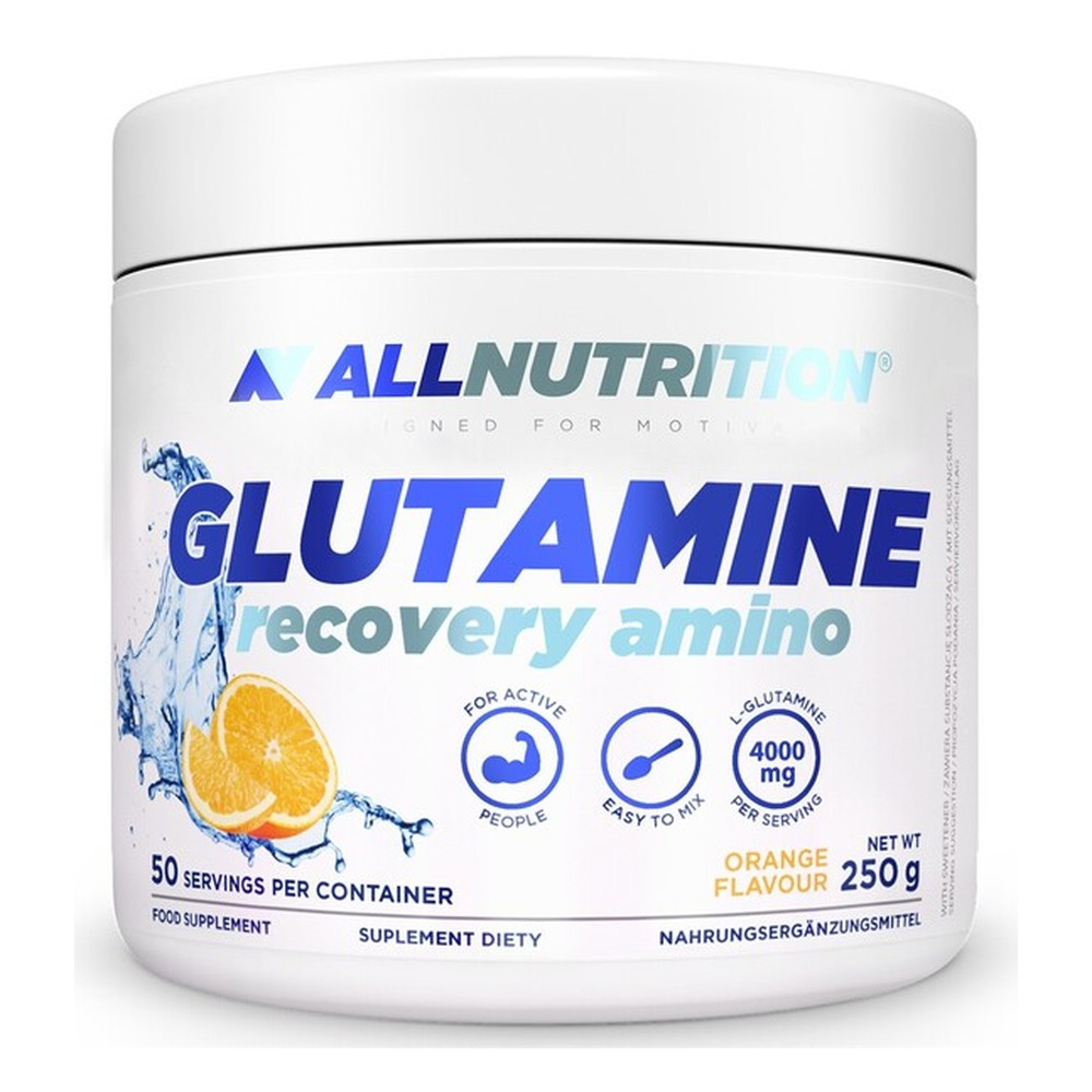 Allnutrition Glutamine Recovery Amino Powder with Taurine For Muscle Recovery 250g