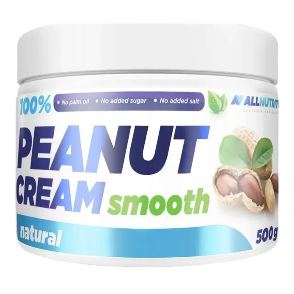 Allnutrition 100% Peanut Cream Smooth Natural Nut Cream 500g