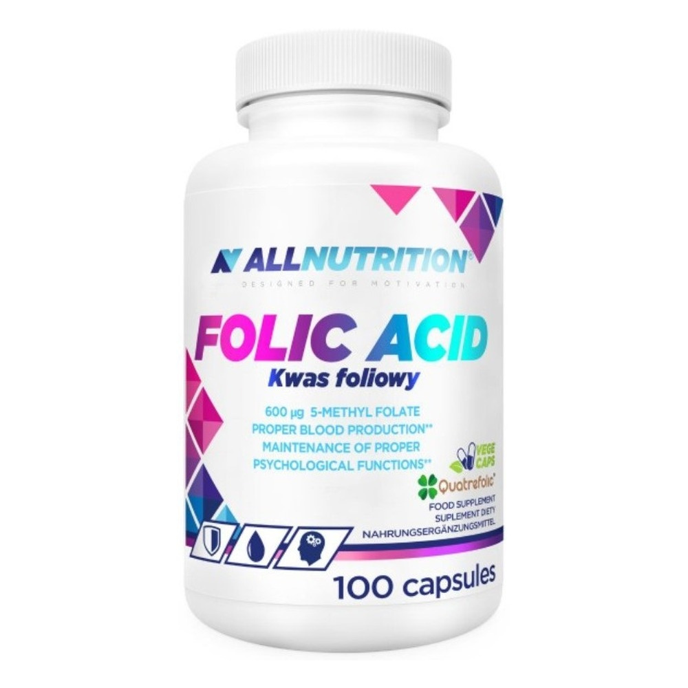 Allnutrition Folic Acid 600mcg Methylated for Women 100 Capsules