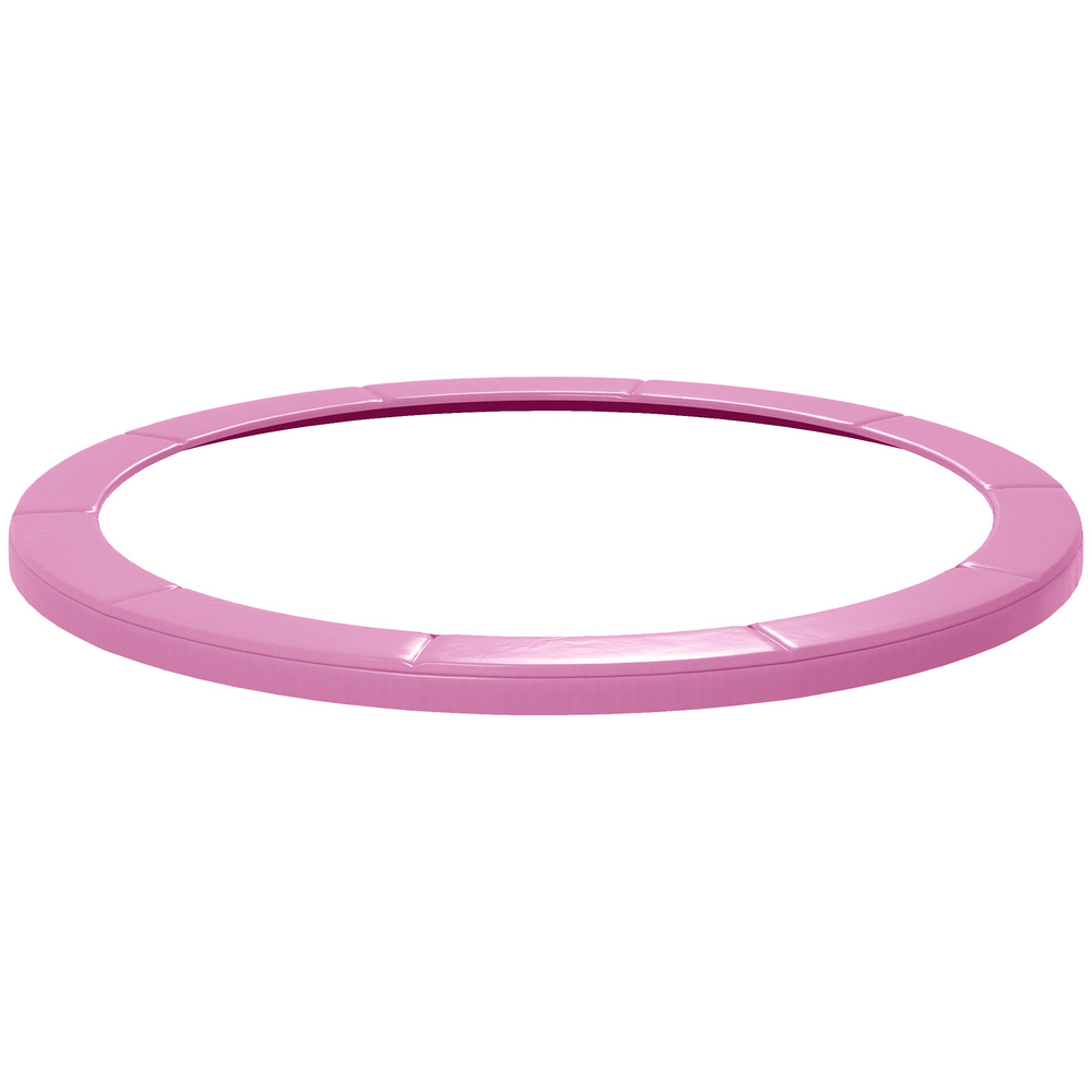 SPORTNOW 12FT Trampoline Spring Cover, Plastic Trampoline Pad Replacement with Elastic Cord, Waterproof, UV Resistant and Tear-Resistant, Pink