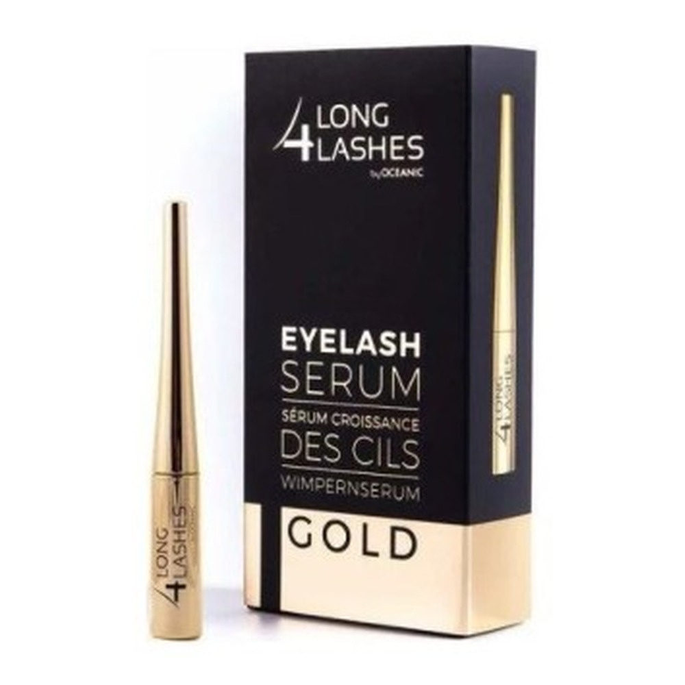 Long 4 Lashes Eyelash Serum Gold for Longer and Fuller Lashes 4ml