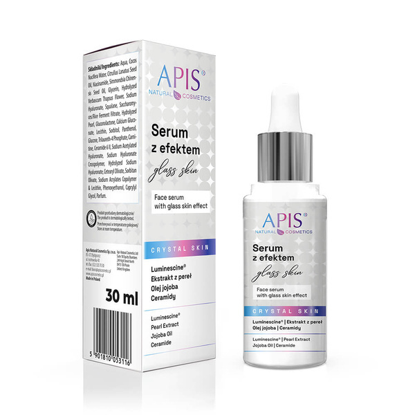 Apis Crystal Skin Face Serum with Glass Skin Effect for Dry Matte Skin 30ml