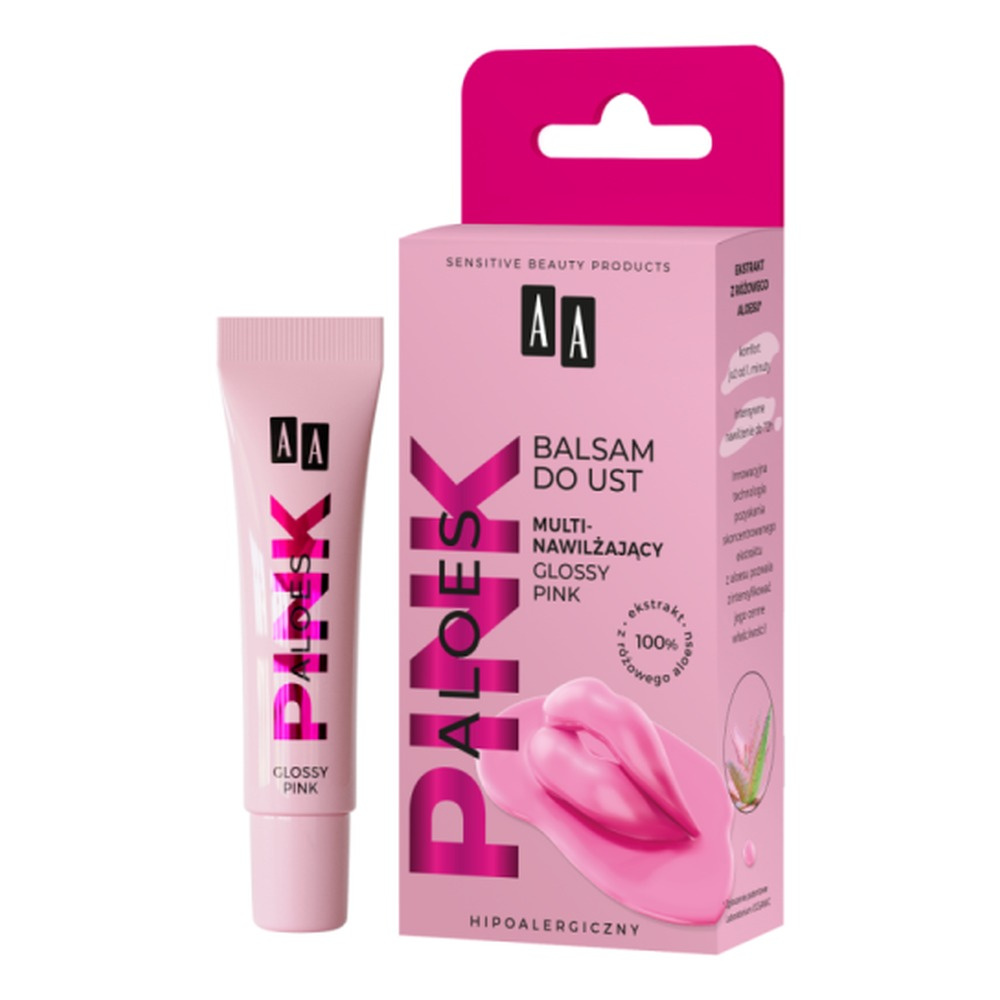 Aa Pink Aloe Vera Multihydrating Lip Balm Glossy Pink 10g