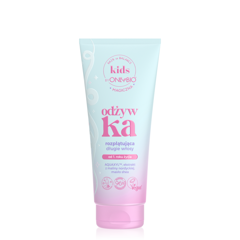 OnlyBio Hair in Balance Kids Magic Detangling Conditioner Long Hair Cherry Raspberry 200ml