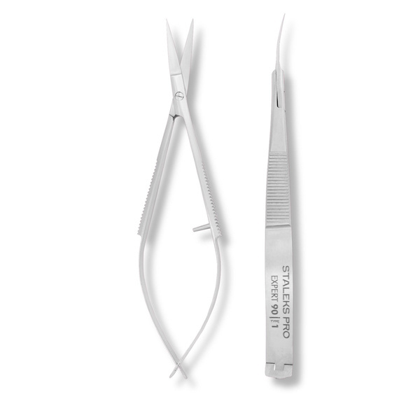 Staleks Pro Expert 90 Type 1 Micro Cuticle Scissors Manicure And Cosmetology 15mm • SE-90/1 120 mm