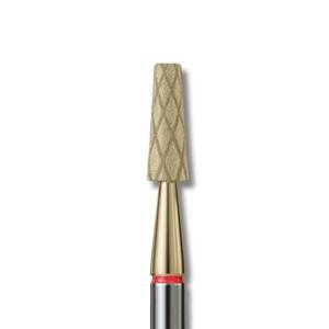 IQ Nails Cool Bits Gold Line Diamond Nail Drill Bit Truncated Cone Fine Grit 3.1mm ZRN Coating Manicure and Pedicure 173.X514.031Z 1 Piece