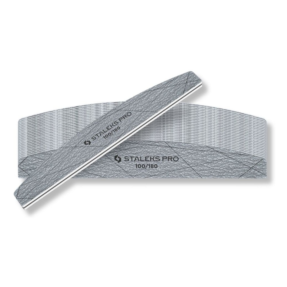 Staleks Smart 40 Crescent Mineral Nail Files 100/180 Grit 25 pcs