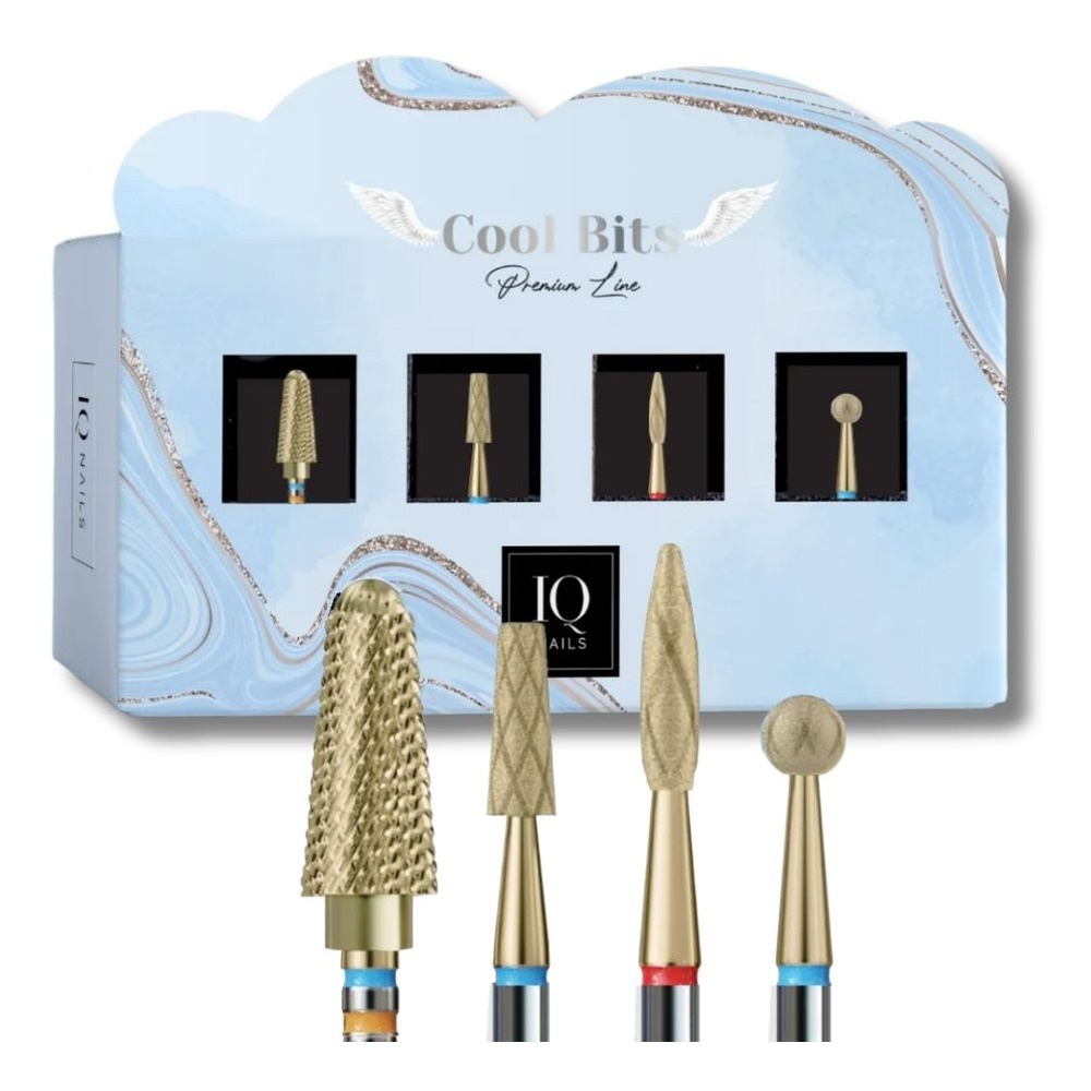 IQ Nails Cool Bits MINI Professional Drill Bit Set 4pcs