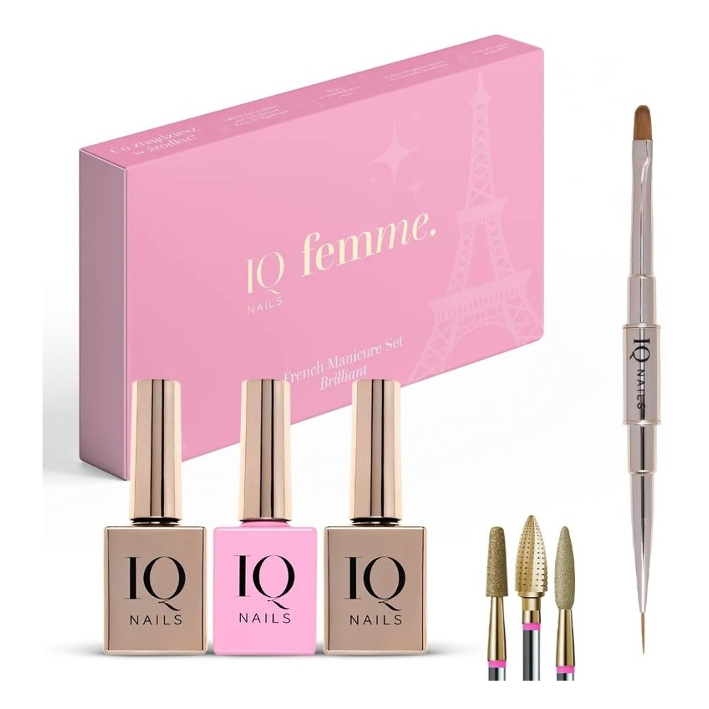 IQ Nails Brilliant Nail French Manicure Set