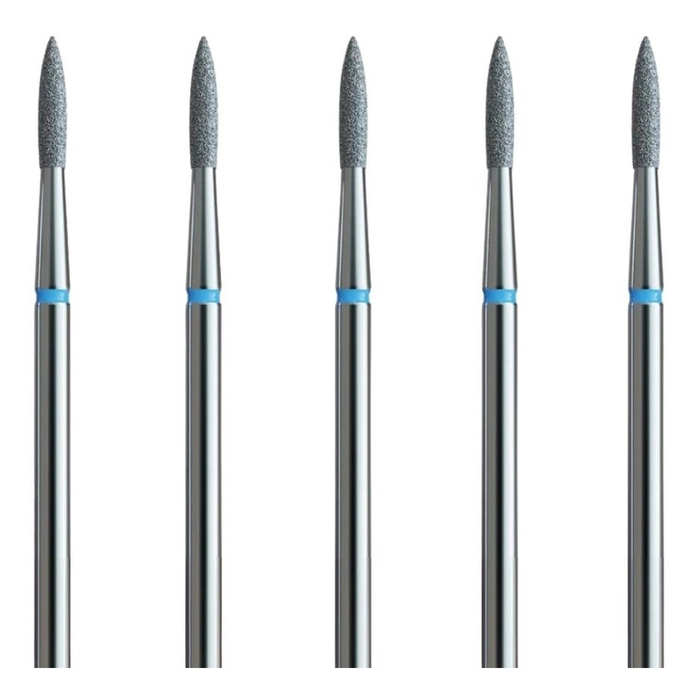 IQ Nails Diamond Nail Drill Bit Flame Standard Grid 1.8mm 5pcs
