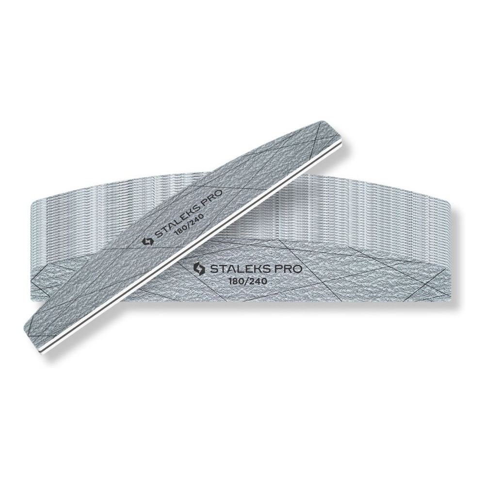 Staleks Smart 40 Crescent Mineral Nail Files 180/240 Grit 25 pcs