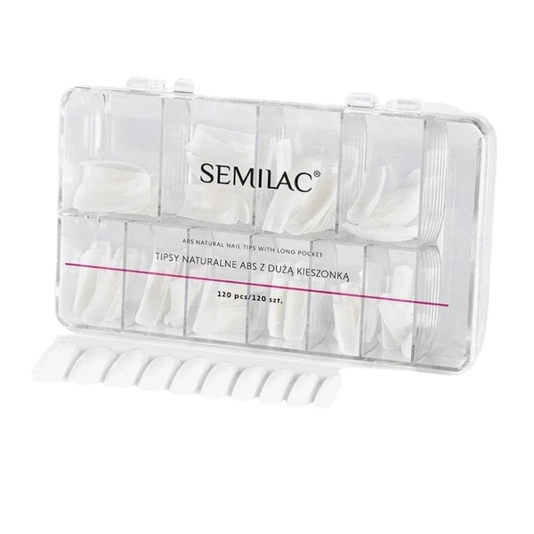 Semilac Natural Nail Tips Nail Tips 120pcs