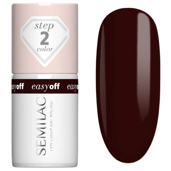 Semilac Easy Off Hybrid Gel Polish 020 Marrom Choco 7ml