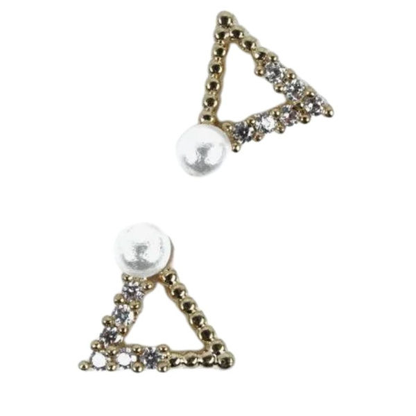 Semilac Nail 784 Decoration Gold Triangles 2 Pieces